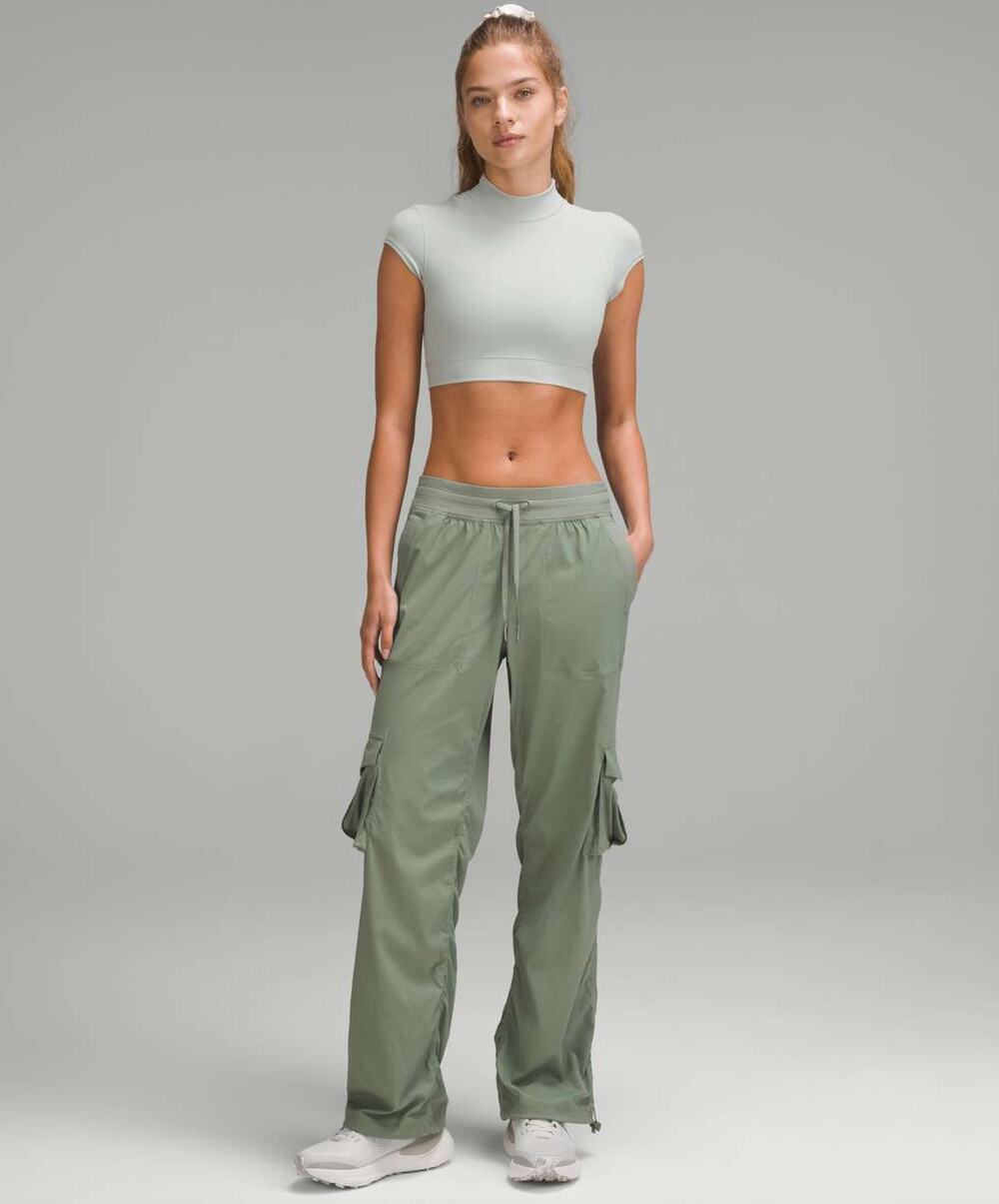 Lululemon Dance Studio Relaxed-Fit Mid-Rise Cargo Pant Grey Eucalyptus Pants S